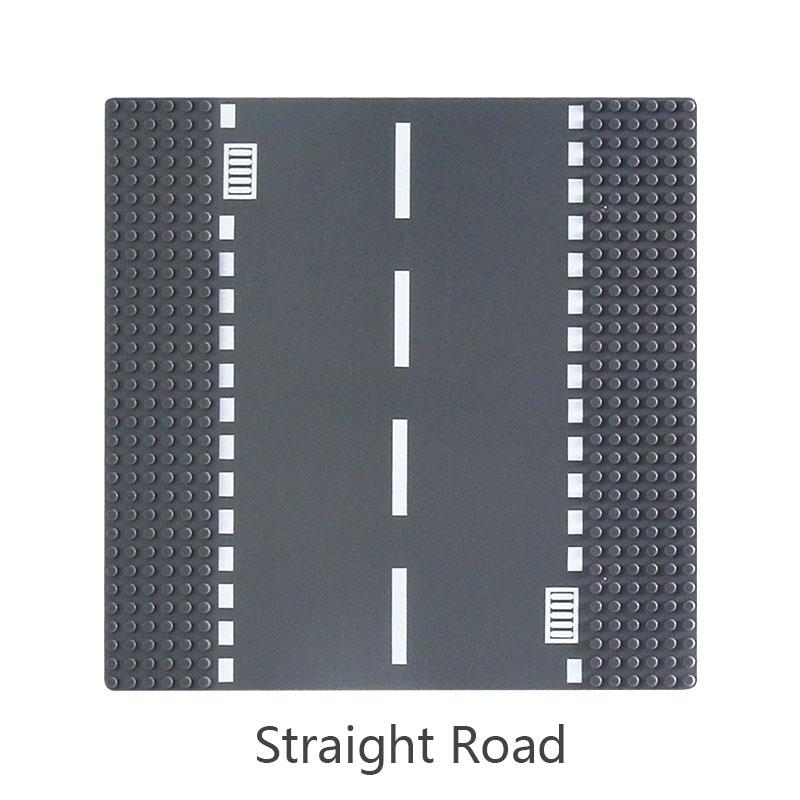 32 X 32 Traditional Road Construction Block Base Plate City View Traffic Road FiguresConstruction Playthings Blocks 32Dots Plastic Material Baseplates
