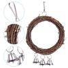 Bird Parrot Hanging Swing Rings Balls With Bells Chew Toy For Birds Standing Pet Toy Supplies