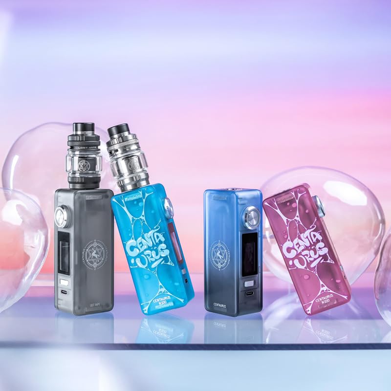 Lost Vape Centaurus N100 Mod Starter Kit with Centaurus Sub Ohm Tank (5ml) for Lost Vape Centaurus Electronic Cigarettes (Blue Waves)