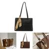 Street Style Pu Large Tote Bag With Zipper Closure For Casual Daily Use