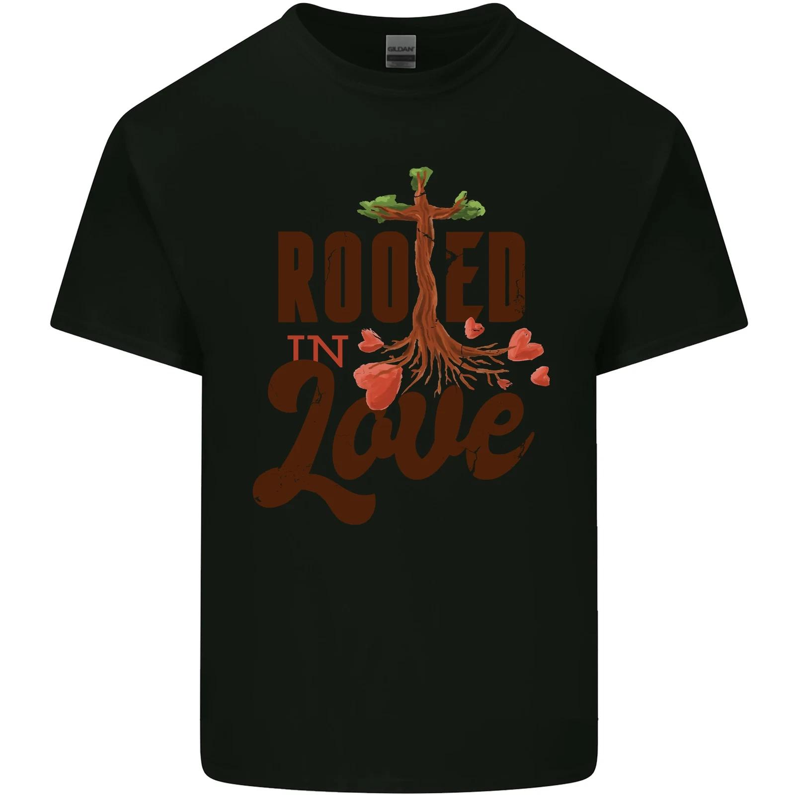 Christian Rooted in Love Christianity Jesus Kids T-Shirt Childrens M