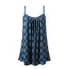 Women's Plus Size Boho Floral Casual Strappy Sleeveless Shirts