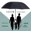 Large Automatic Windproof Umbrella: Dual Use for Sun and Rain, Black Glue Sunshade