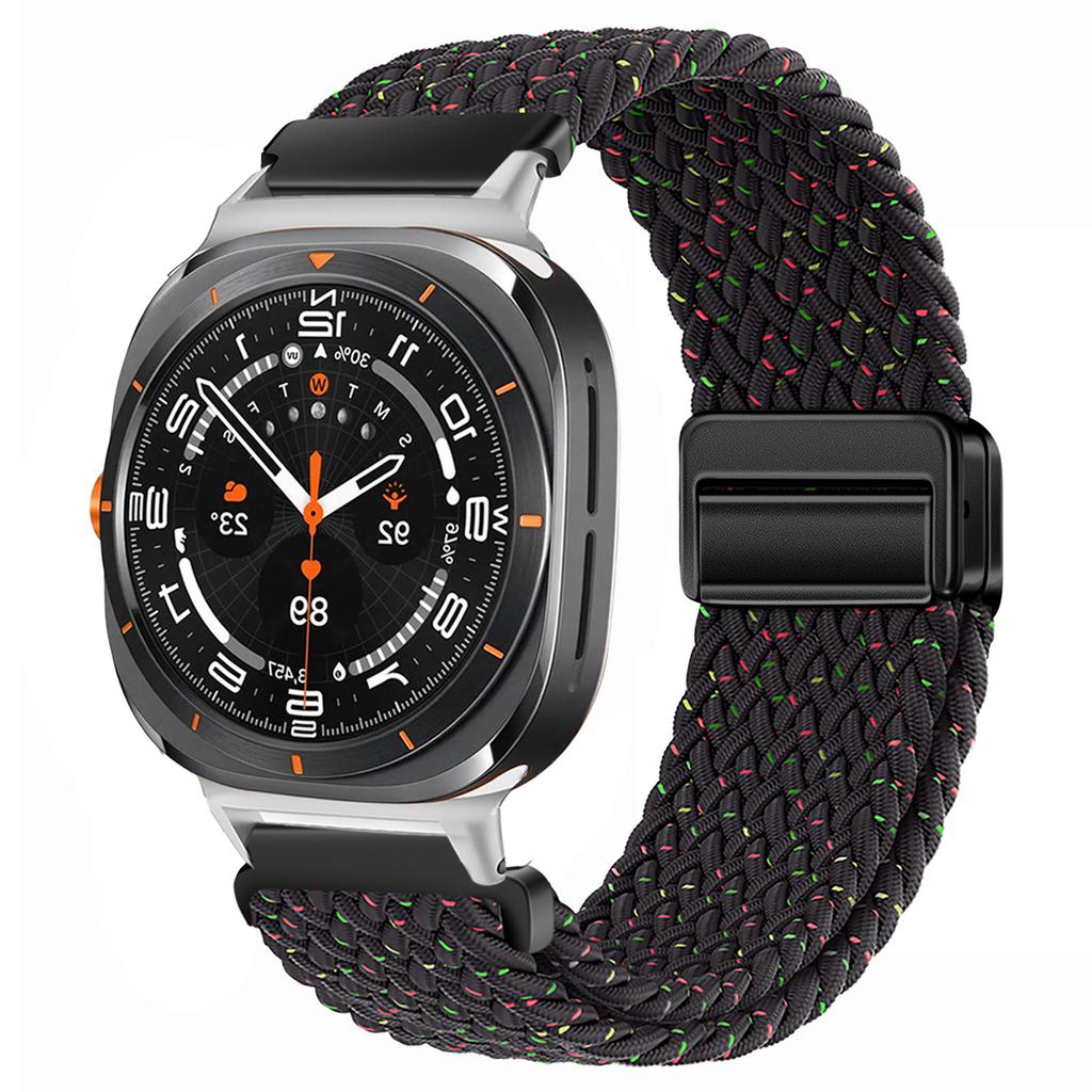 For Samsung Galaxy Watch Ultra Strap 47mm Accessories Magnetic Nylon Braided sport Bracelet Correa Galaxy Watch 7 Ultra Band