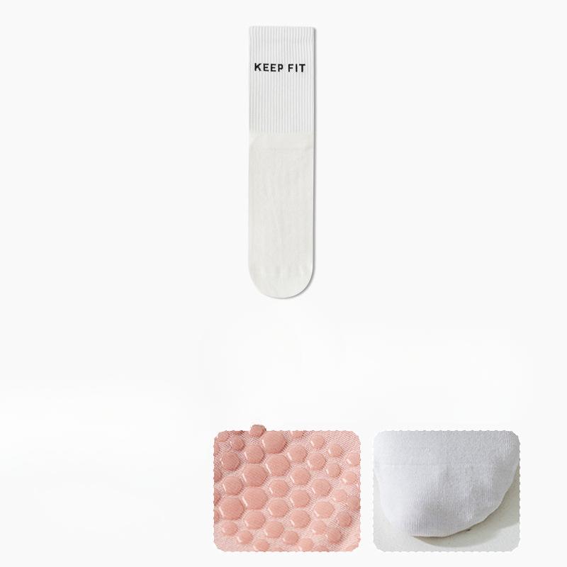 

Беспальцевые носки для йоги, Женские носки до середины икры, Чистый хлопок, Осень и зима, Фитнес, Танцы, Пилатес, Профессиональные противоскользящие спортивные, Взрослые 1 pair