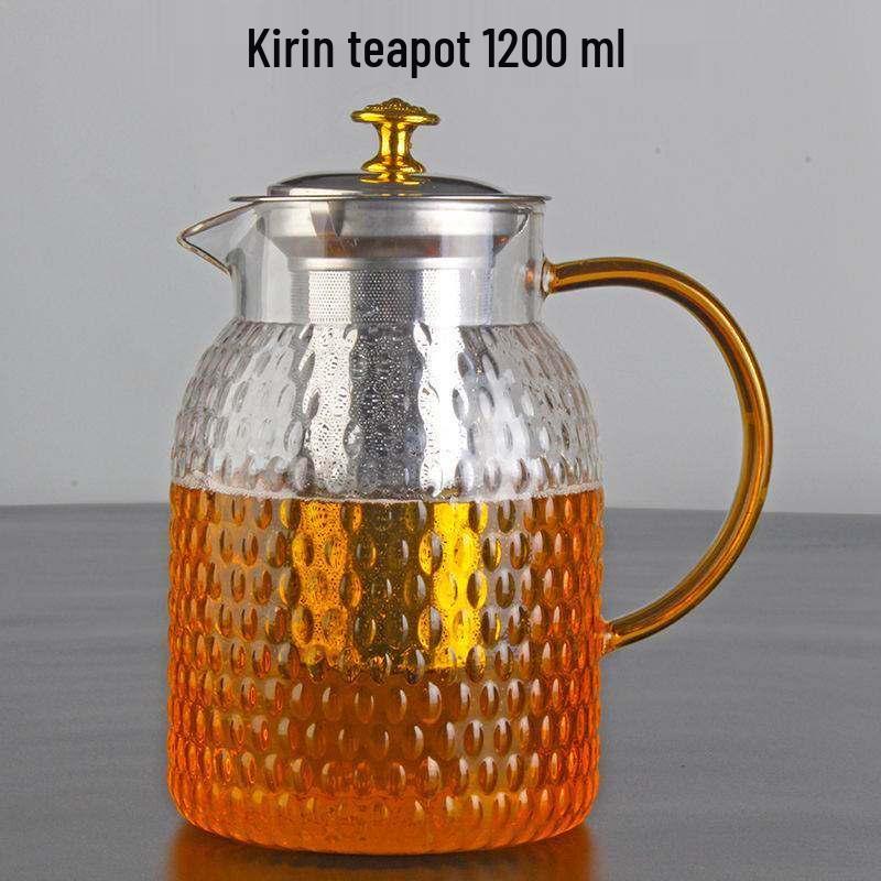 ZISIZ Extra Large Heat-Resistant Glass Teapot