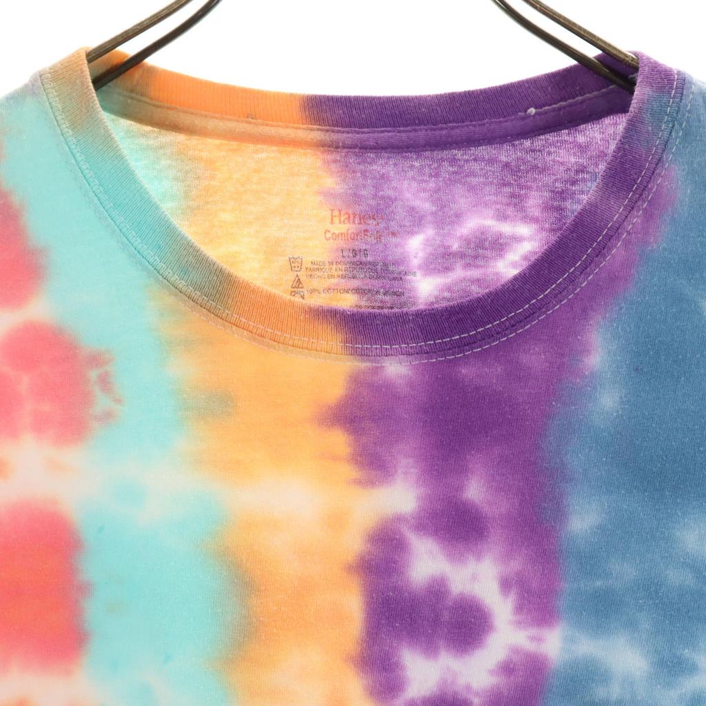Hanes Tie-dye Short sleeve T-shirt L Multi Men's Used