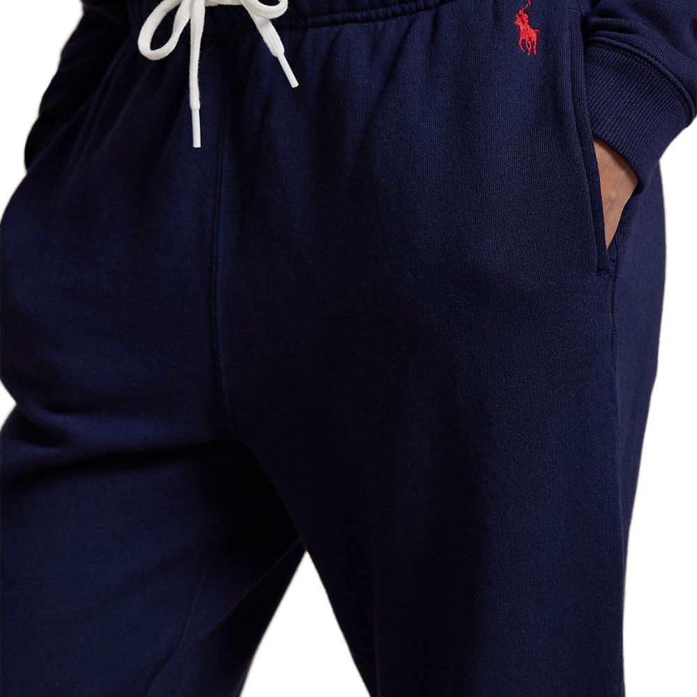 Polo Ralph Lauren Solid Color Logo Embroidered Lace-Up Casual Pants Women pants Navy-Blue WMPOPNTNBQ20240-410