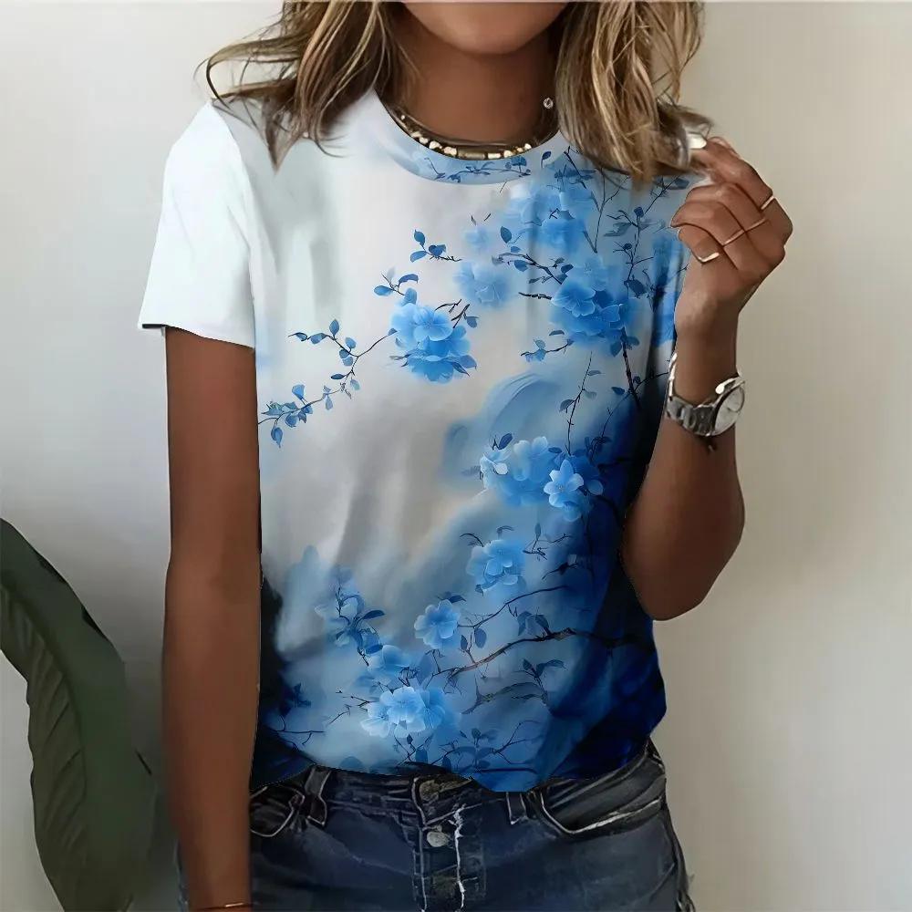 Fashion Versatile Crew Neck Women's Top Casual Loose Short Sleeves Comfortable T-Shirts Women’s