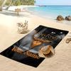 Toalla de Playa Personalizada Bon Jovi, Imprime Tu Nombre Texto Toalla Ligera Absorbente para Nadar Viajes