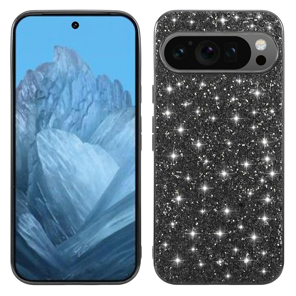 For Google Pixel 10 Pro XL Case TPU+PC Sparkling Glitter Phone Back Cover