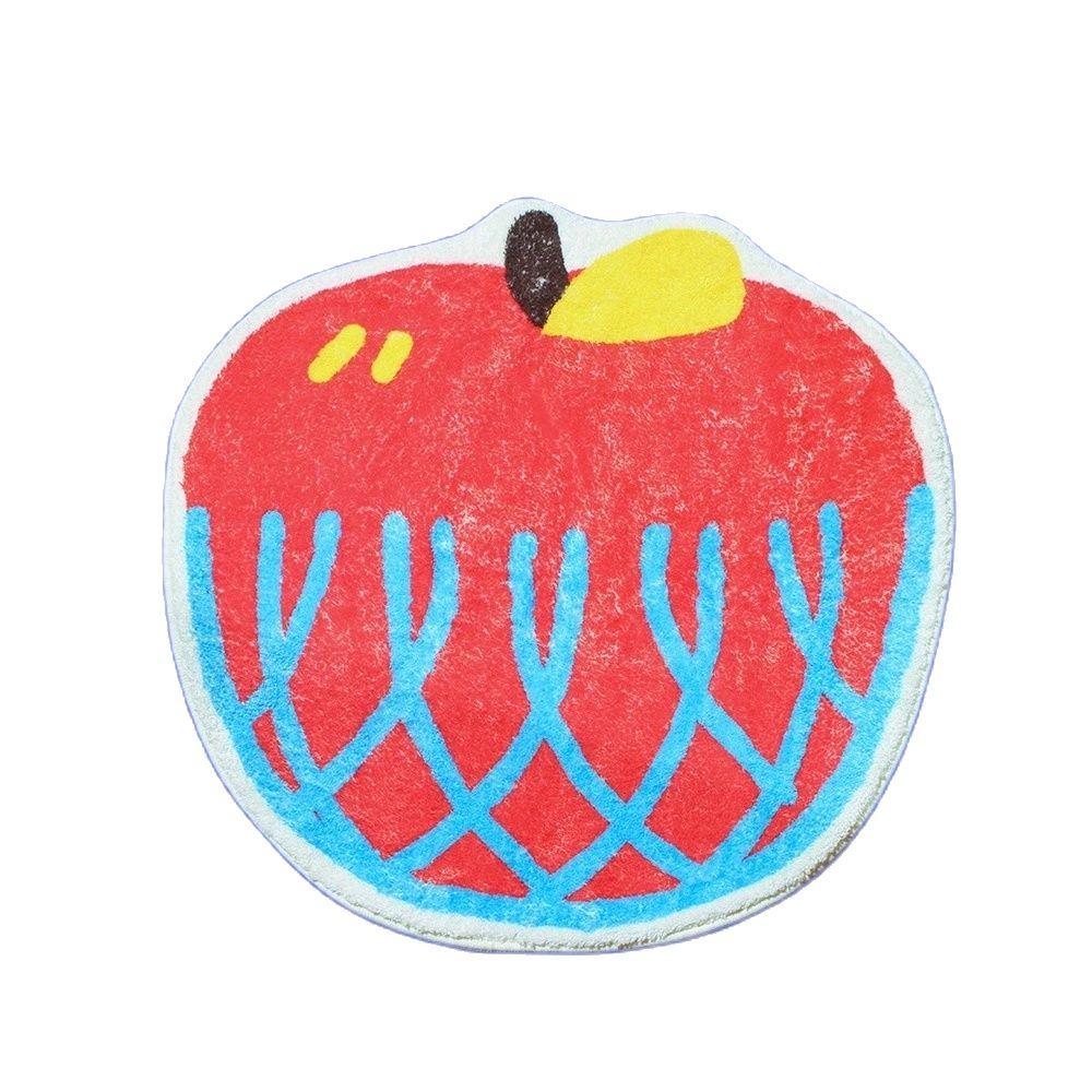 Cute Printing Fruit Bedroom Rug Cartoon Apple Peach Bedside Mat Soft Living Room Carpet Area Floor Pet Pad Aesthetic Home Decor