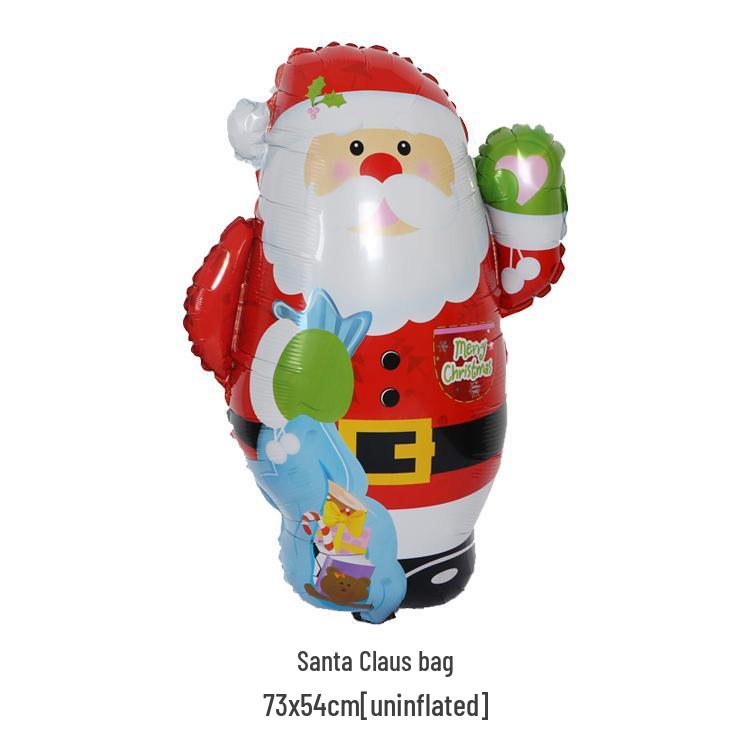Christmas Decor Set: Snowman, Santa, Snowflake & Tree Balloons