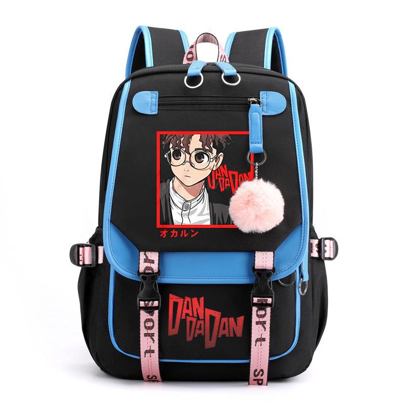 The New Dandadan Bold Party Surrounding Printing Trend Junior High School Students Large-capacity Leisure Schoolbag