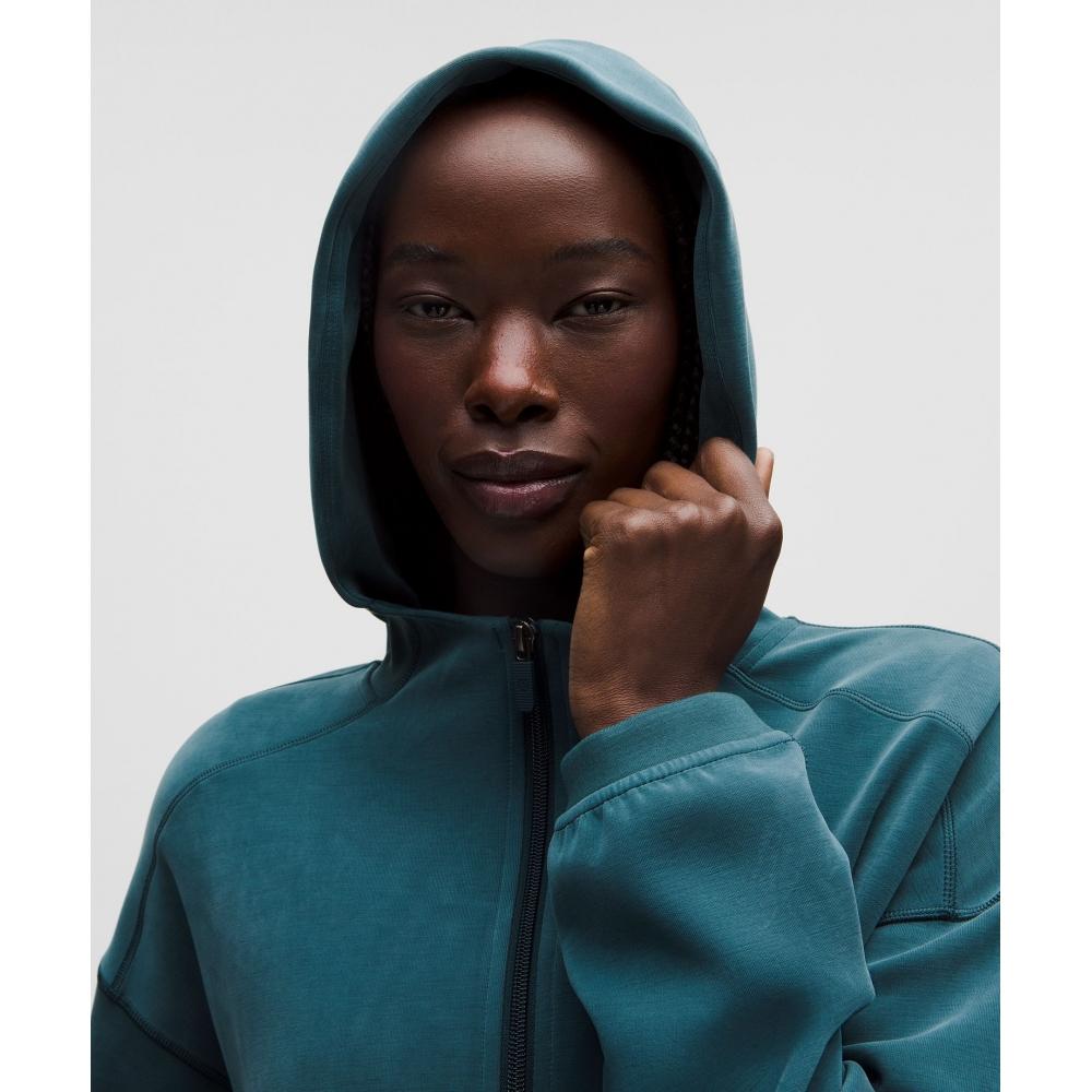 Lululemon Softstreme Full Zip Hoodie  Long Indochine Blue