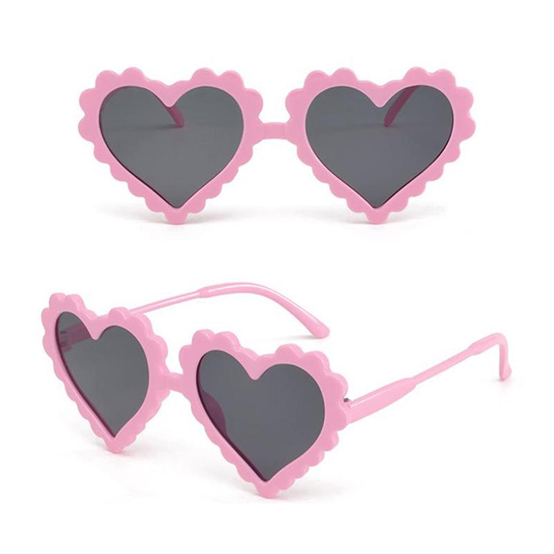 Heart Shaped Sunglasses For Children Boys Girls Ultraviolet-Proof Sunglassese Outdoor Cute Cartoon Eyewear