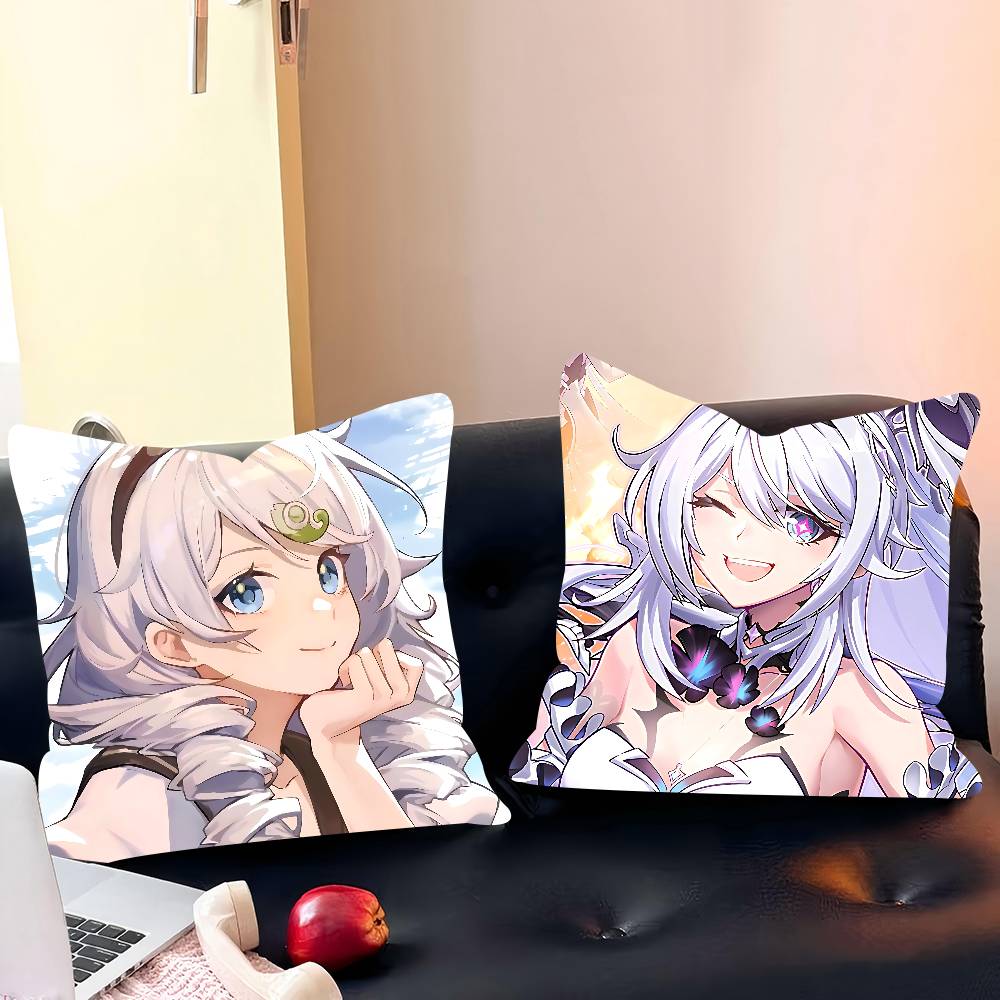 Honkai-i Impact K-kiana Pillow Case Removable Washable Cushion Cover – All-Season Soft Linen