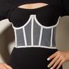 Strap Mesh Transparent Waist And Chest Fishbone Slim Fit For Women Gift Fashion