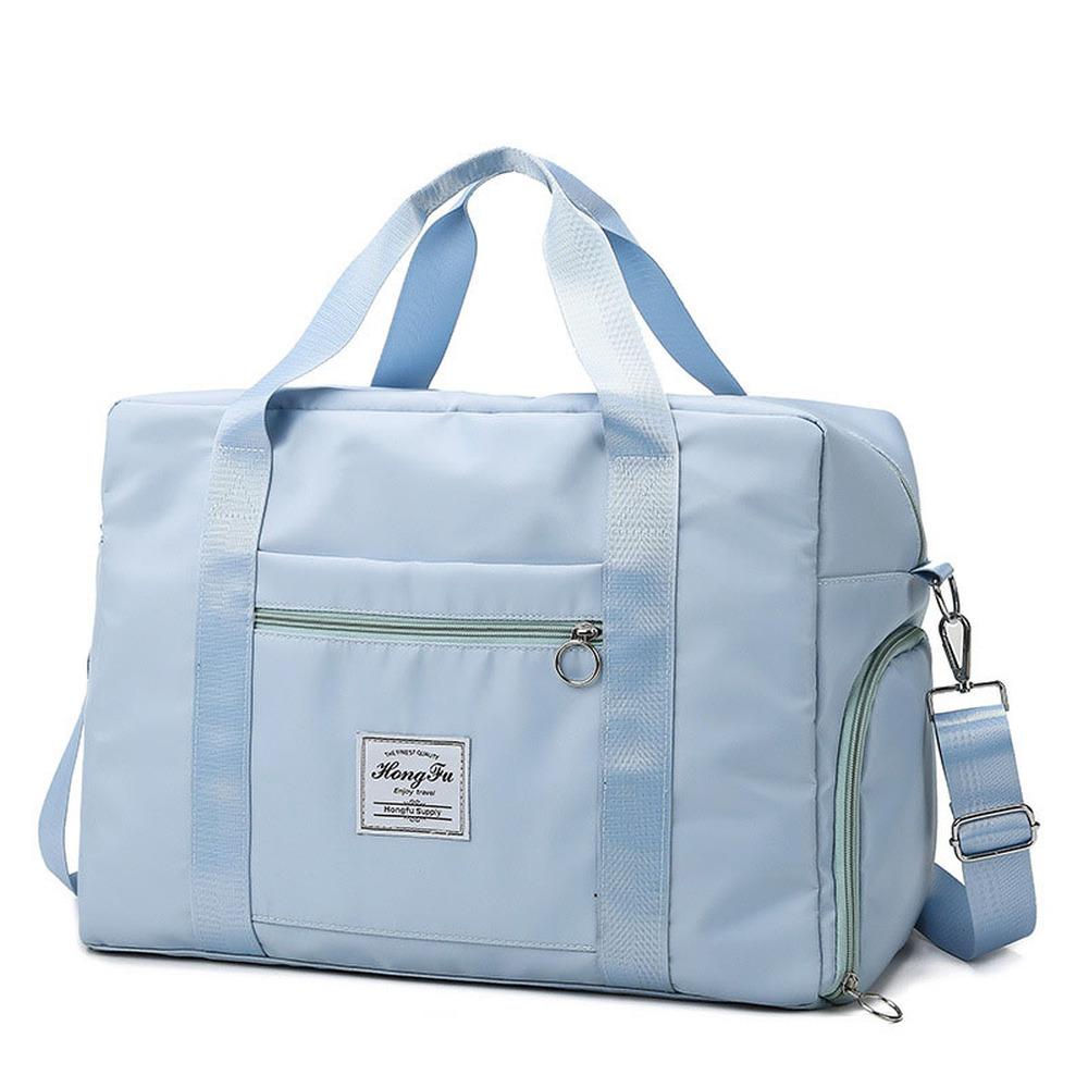 baby blue duffle bolsa