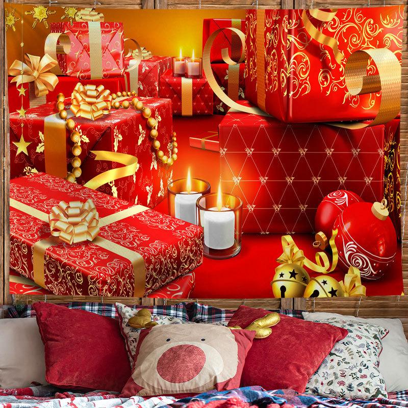Christmas Tapestry Festive Decor Home Living Room Bedroom Background Garden Posters for Outside Large Wall Hanging Beach Towel