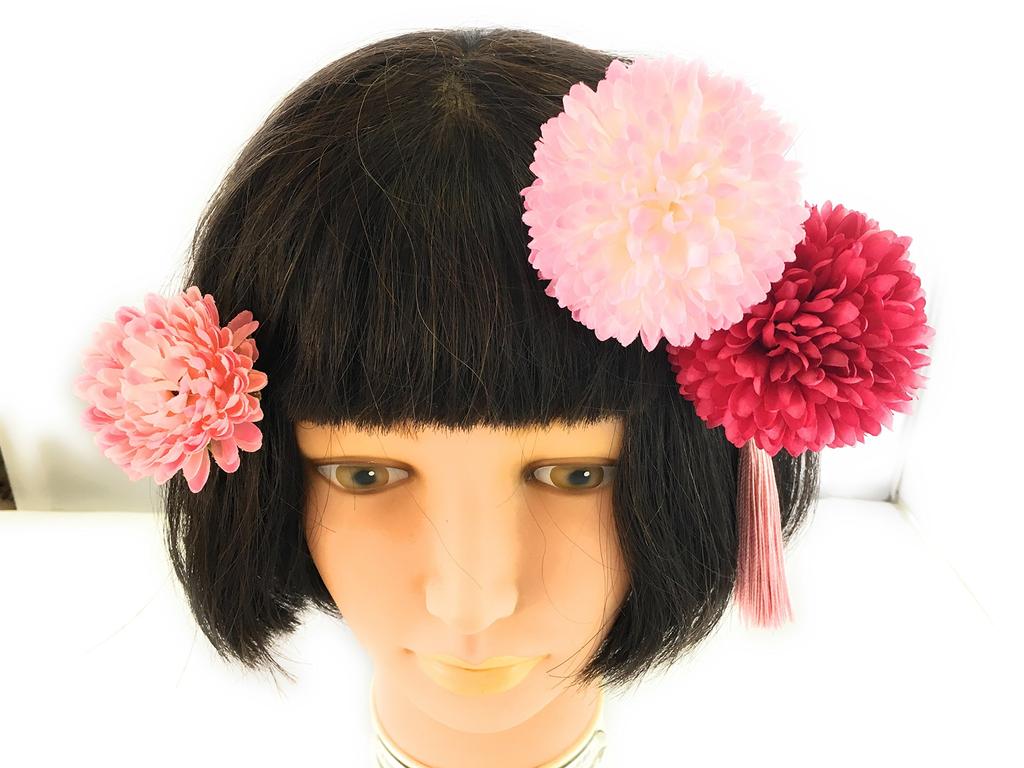 Mama-Set Haarnadel Abschluss Haarschmuck Yukata Haarschmuck Quasten Accessoires Accessoires Romantisch 3-teilig Blumen Hochzeit, Erwachsenwerden