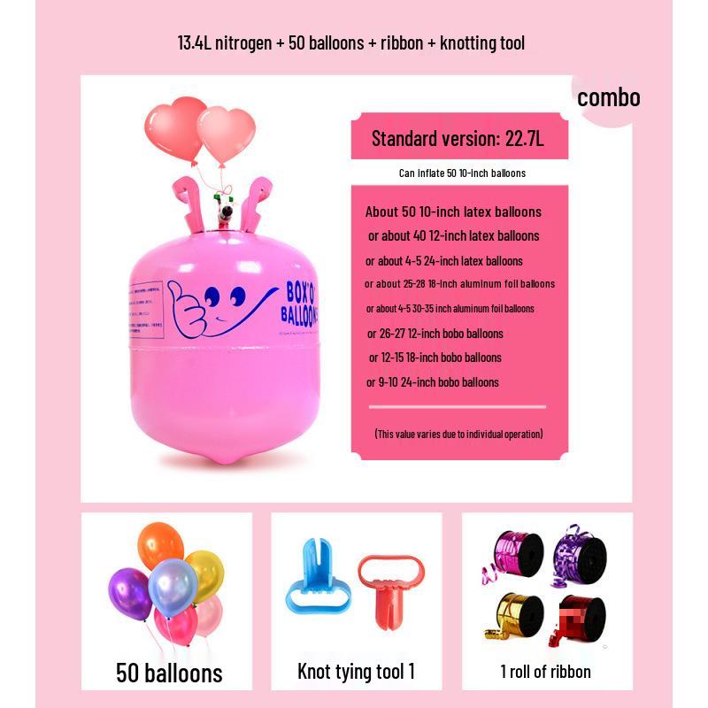 Small Helium Balloons with Hydrogen Inflator for Wedding and Birthday Decorations