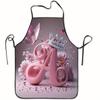 Modern Minimalist Polyester Apron With Geometric Abstract Pattern For Home Cooking And Kitchen Use