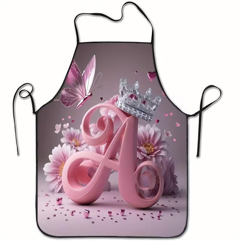 Modern Minimalist Polyester Apron With Geometric Abstract Pattern For Home Cooking And Kitchen Use