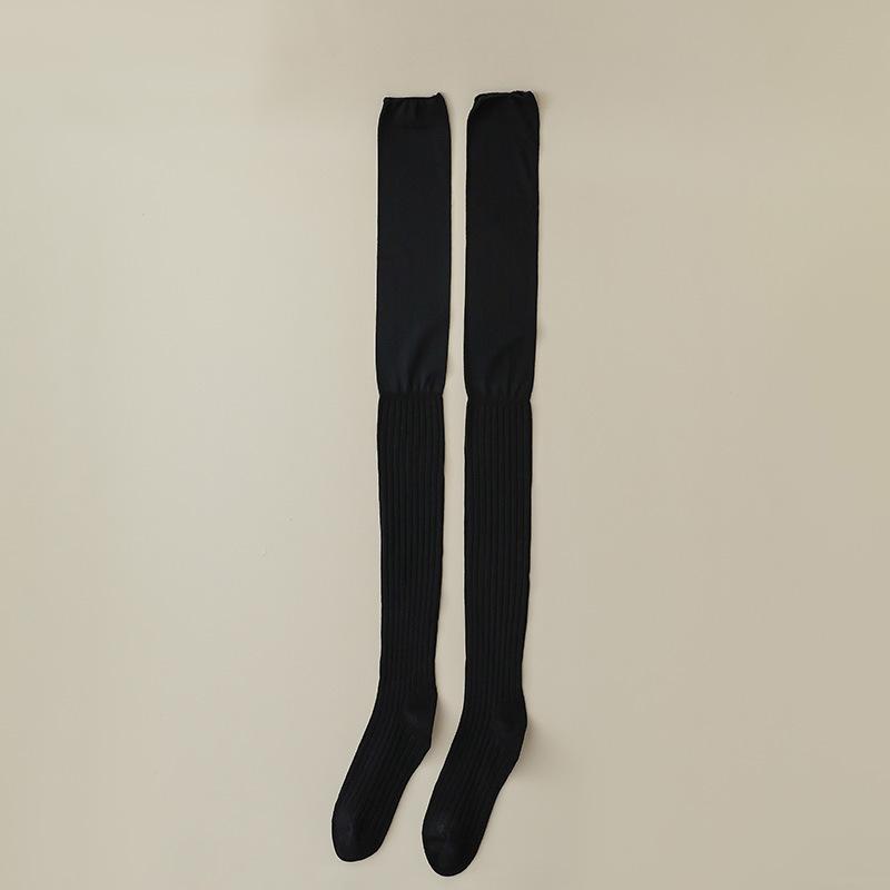 Over-the-knee Stockings, Women's Long Stockings, Autumn and Winter Cream-colored Long Boots, Anti-slip Stacked Stockings for Pregnant Women