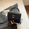 Retro New Fashion Casual Simple Casual Belt Decoration Shoulder Crossbody Portable Women's Small Square Bag