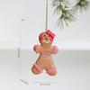 2026 Christmas Gingerbread Man & Santa Claus Resin Ornament for Home & Tree Decoration