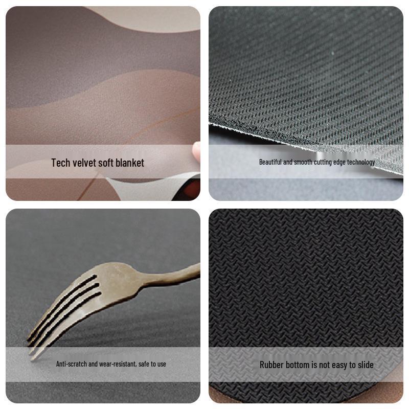 American Minimalist Non-Slip Coffee Maker Mat - Absorbent & Quick-Drying for Dining Table, Bar, or Kitchen Countertop