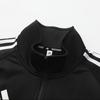 adidas Vintage Sports Side Stripe Stand Collar Jacket, Unisex Fashion Long Sleeve Daily Casual Versatile Black Outerwear TR30JT-BW