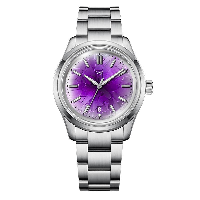 WM Watch Automatic Mechanical Watch NH35 Glacier Series 100M Waterproof AR Coated Sapphire Welly Merck Watches For Man WM226