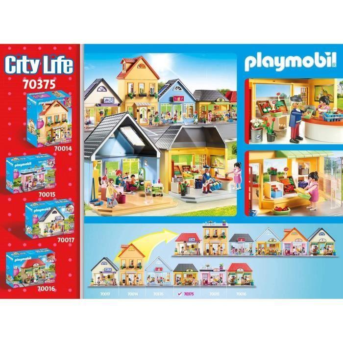 Toy - PLAYMOBIL - 70375 - Grocery Store - 59 Pieces - Stackable Baskets - 4 Years and Up