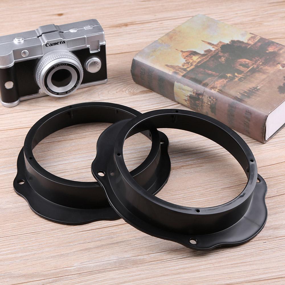 2pcs 6.5in Front Door Speaker Adapter Universal Mounting Spacer Adaptor Ring Front Door Gasket for Ford Focus