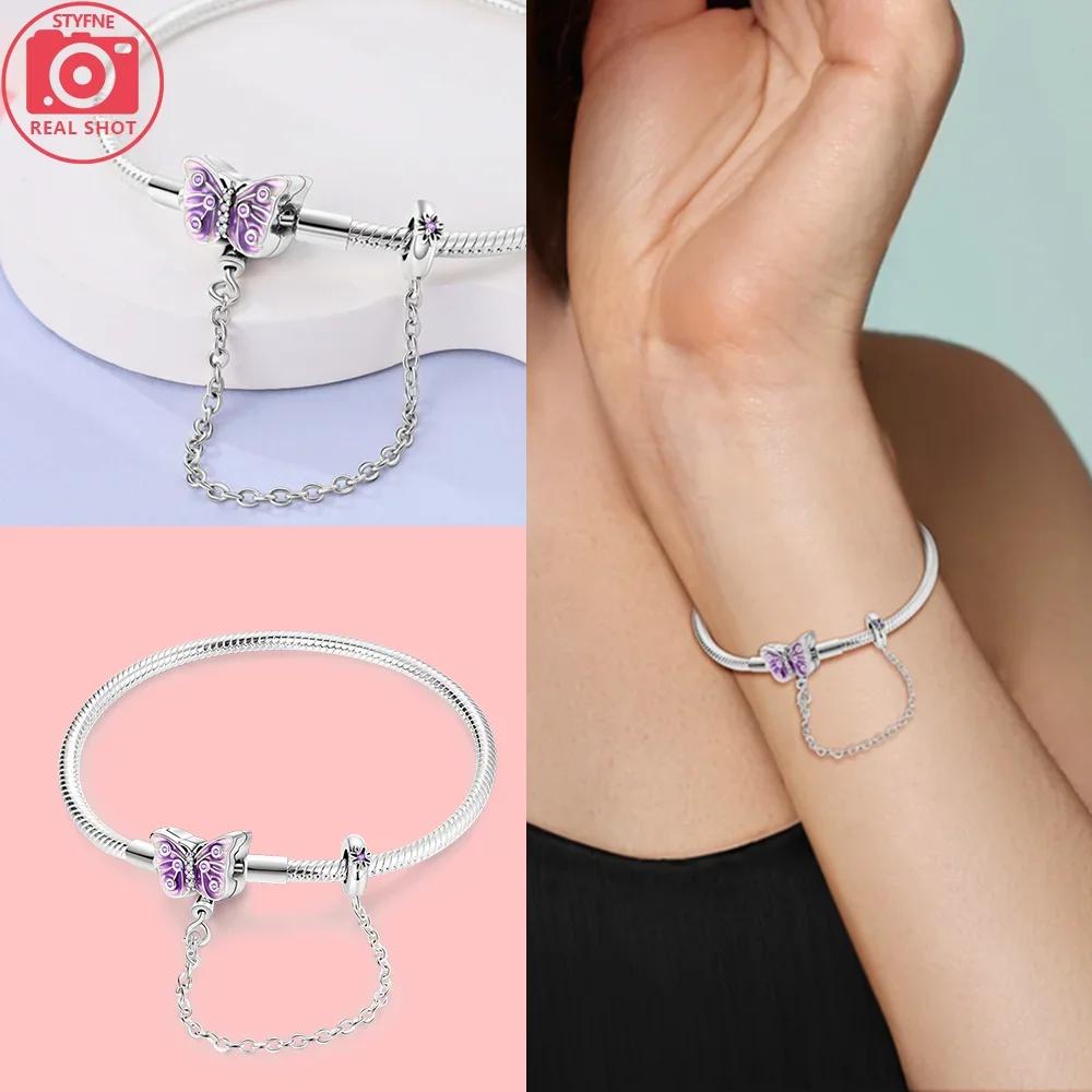 Sliver Bracelets Heart Lucky Eyes Bracelets Female Anniversary Party Fine Bracelets Bangles Jewellery Gifts for Women