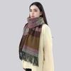 Warm Cashmere Blanket Women Travel Winter Scarf Fashion Plaid Pashmina Thick Shawl Wraps With Tassel Casual Bufanda Poncho New
