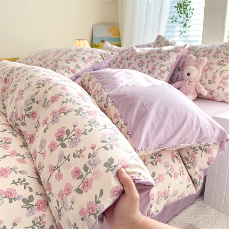 1pc Quilt Cover Floral Style Duvet Cover Single/Double/Queen/King Size Comforter Cover Housse De Couette (No Pillowcase)