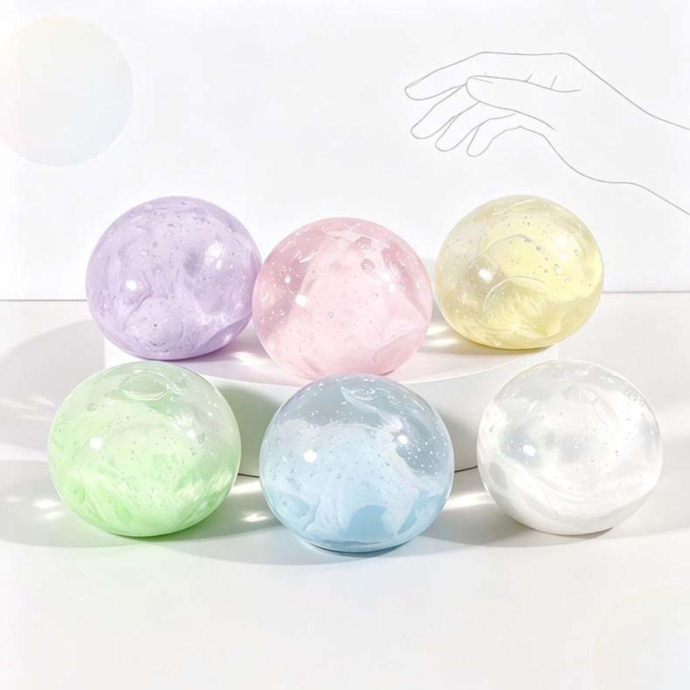Super Soft Crystal Ball Squeeze Toy Transparent Sensory Fidget Toy Slow Rising Ball  Xmas Gift