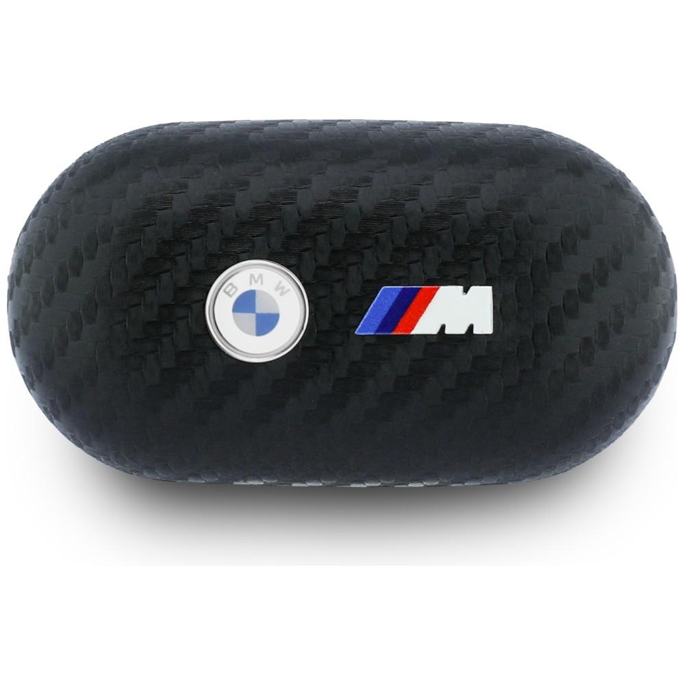 TWS Bluetooth Headphones BMW Carbon Metal Logo ENC Black