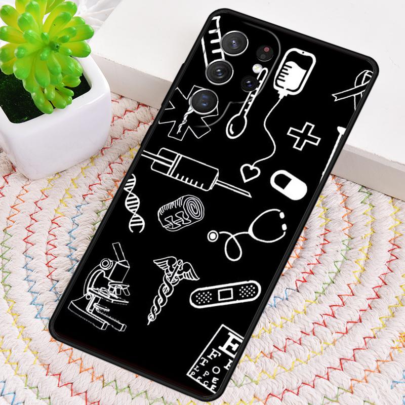 Medicine Nurse Doctor Dentist Silicone Phone Case For Samsung Galaxy note 10 pro S26 S25 S24 S23 S22 S21 Plus Ultra Capa Cover