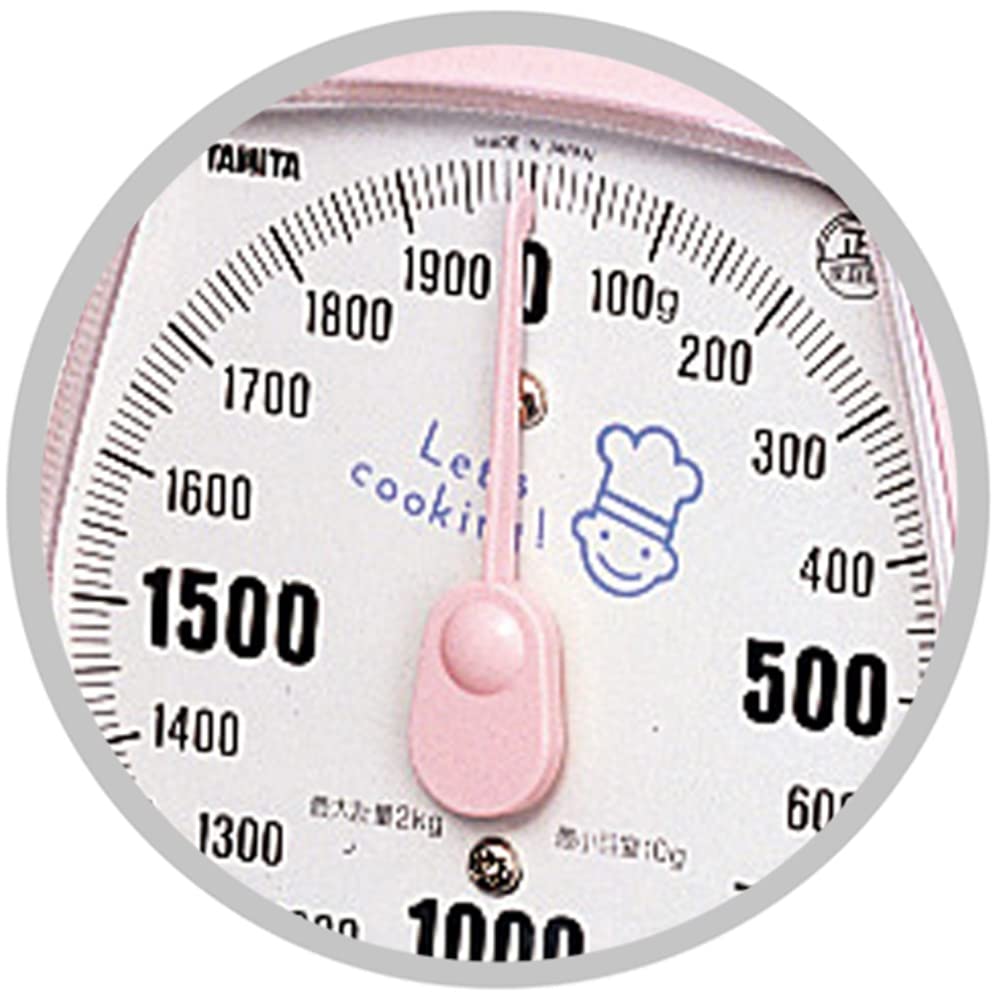 Tanita Cooking Scale Kitchen Scale Cooking Analog 2kg 10g Units Pink 1437-NPK