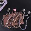 Short Crystal Beads Phone Chain Anti-lost Love Phone Pendant Mobile Phone Lanyard  Christmas Gifts