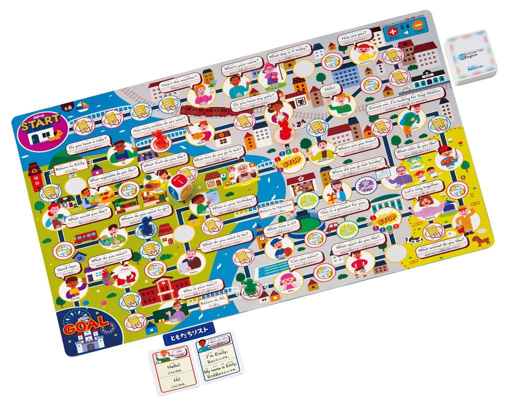 Kumon Publishing (KUMON PUBLISHING) Talk and Learn! English Conversation Sugoroku Educational Toy for Ages 5 and Up, KUMON KES-10