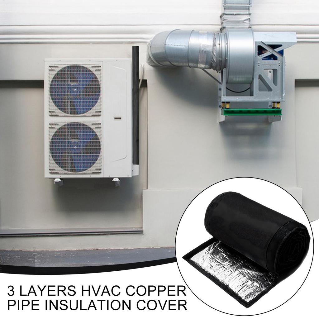 new Air Conditioner Hose Cover, Universal Exhaust Pipe Protection Cover, Dustproof Heat Insulation Wrap, AC Hose Duct Vent Cover