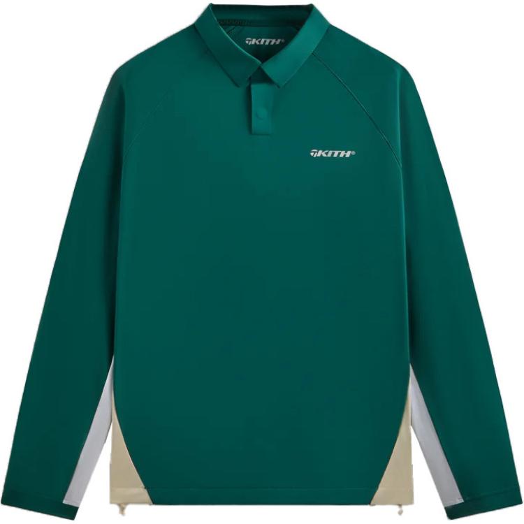 

Kith X Taylormade Collaboration Ss24 Brand Logo Fashion Long Sleeve Pullover Jacket Unisex jackets Green KHM032159-328 XL