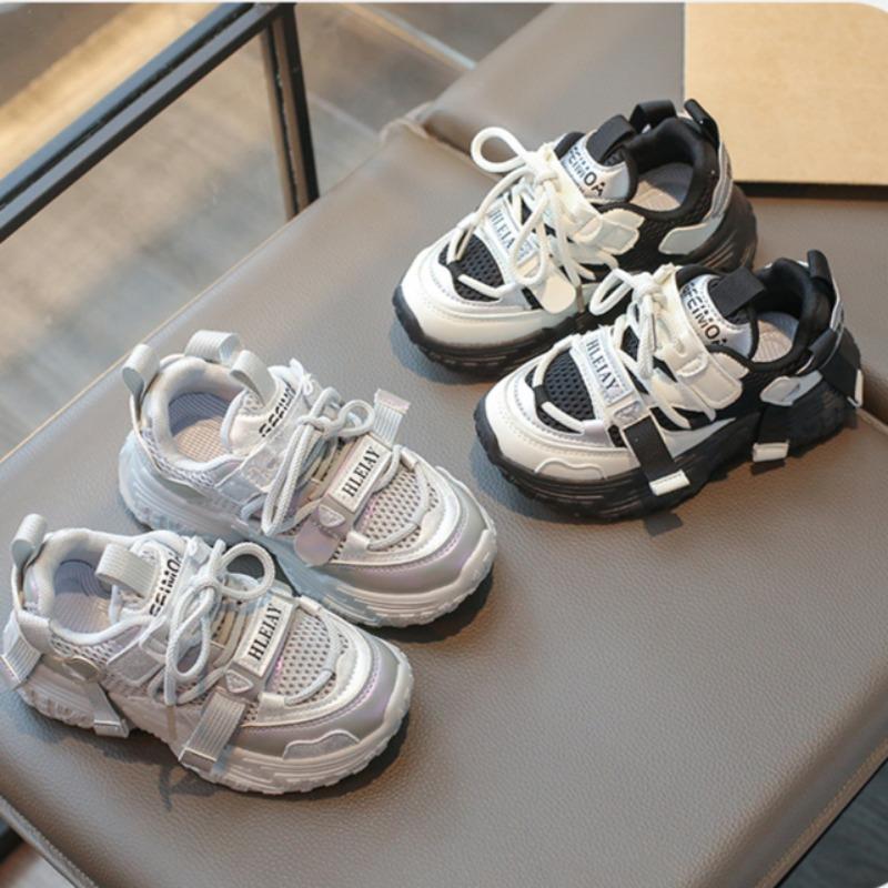 Sneakers Spring and Autumn New Girls' Children's Fashion Versatile Soft Sole Casual Shoes Boys' Campus Running Shoes