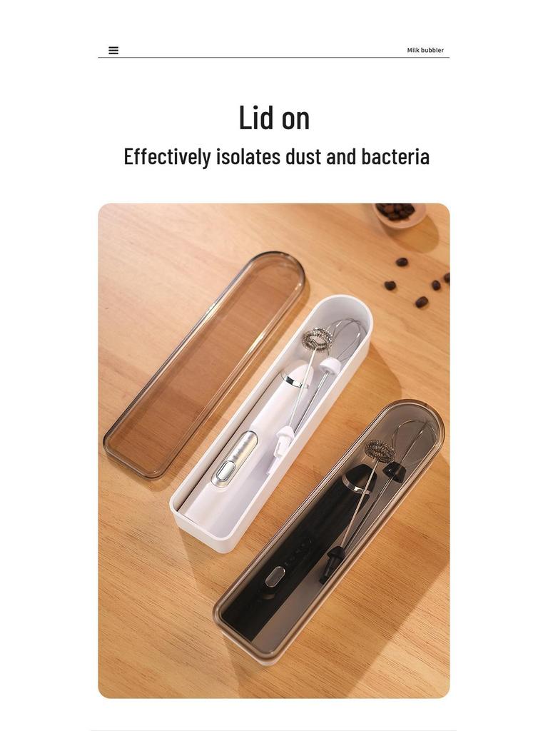 Electric Handheld Milk Frother & Egg Beater for Coffee and More