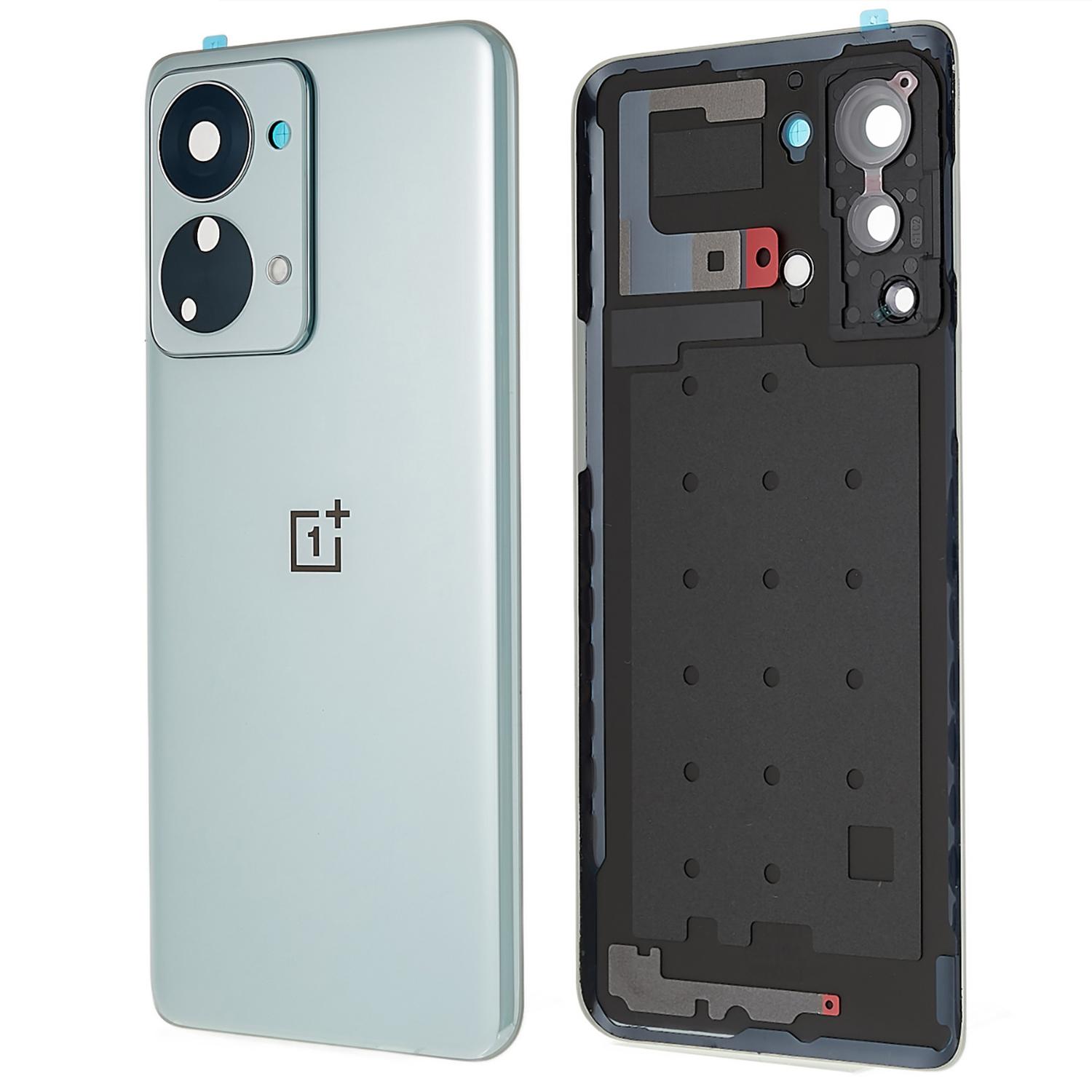 

For OnePlus Nord 2T 5G OEM Battery Housing with Adhesive Sticker+Camera Lens Cover Green